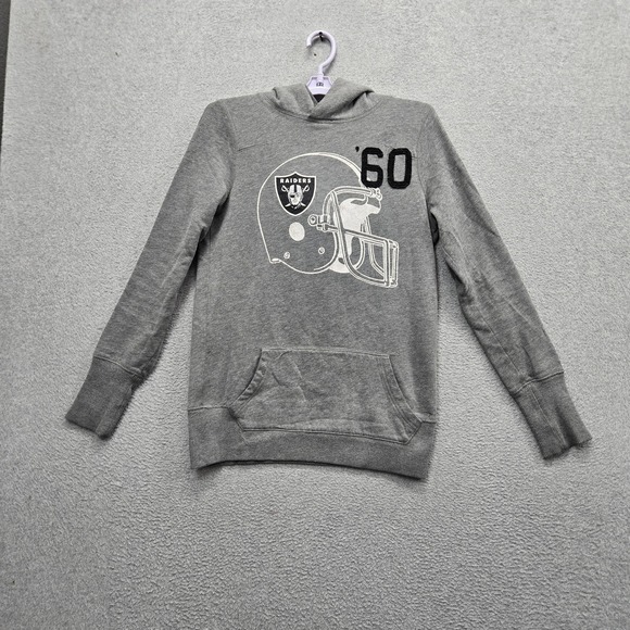 Victoria 's Secret Tops - Las Vegas Raiders Women Hoodie S Gray Embroidered PINK Victoria's Secret 60